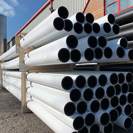 Co-Extruded White HDPE Pipes