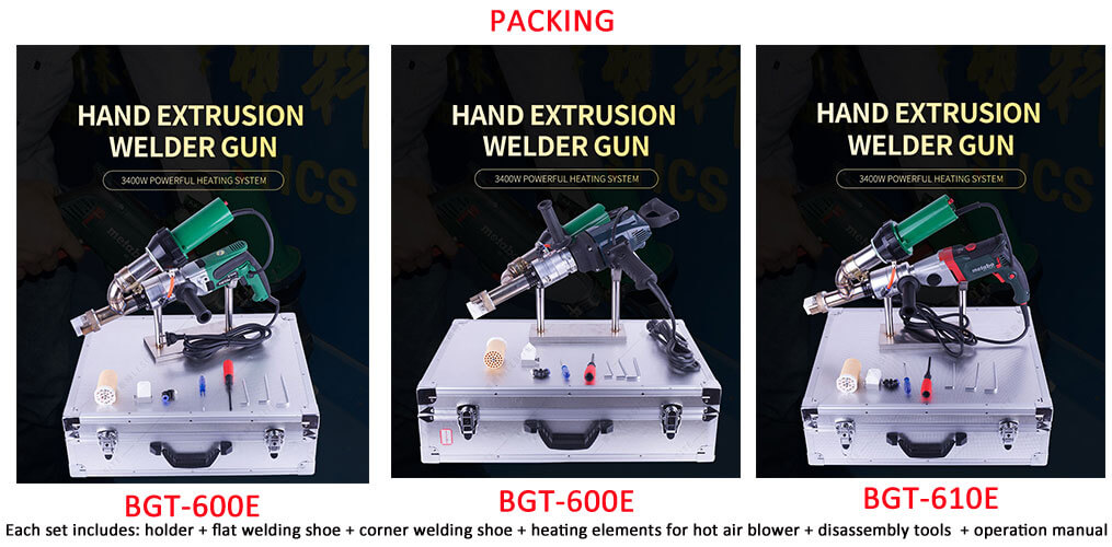 Extrusora Manual BGT-600E/600F/610E para Geomembrana HDPE