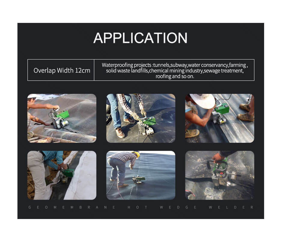 Geomembrana Máquina de Soldadura BGT-900 Series para Geomembrana HDPE